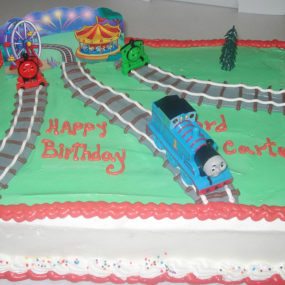 thomas the train kids birthday cake