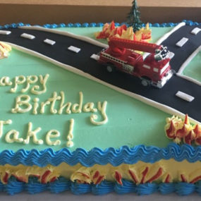 Firetruck Birthday Cake